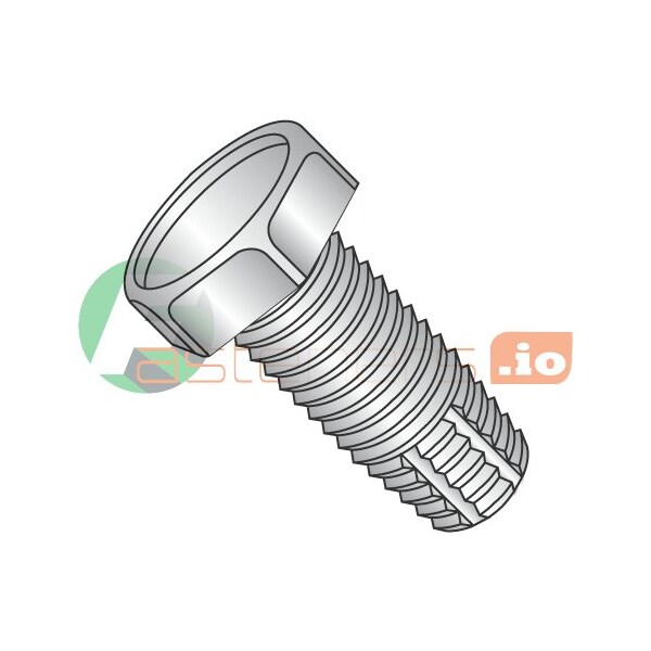 Newport Fasteners Thread Cutting Screw, 1/4"-20 x 1 in, Stainless Steel Hex Head Hex Drive, 1000 PK 970537 - main